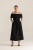 Bluzka Ella czarna – widok z przodu – styl premium – ANA atelier